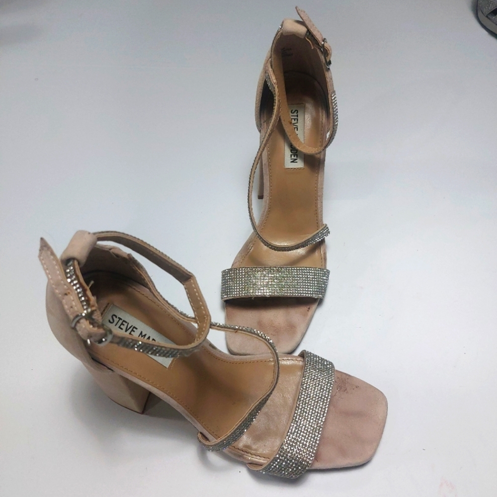Steve Madden Women's Tan Heeled Sandals 9M
